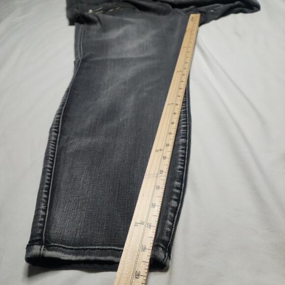 Torrid Premium Denim Womens Skinny Jeans Jeggings Size 26R High Waisted Goth Emo - Picture 3 of 8